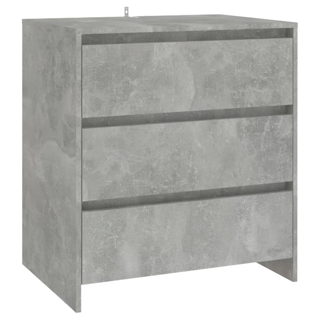 vidaXL 2-tlg. Sideboard Betongrau Holzwerkstoff