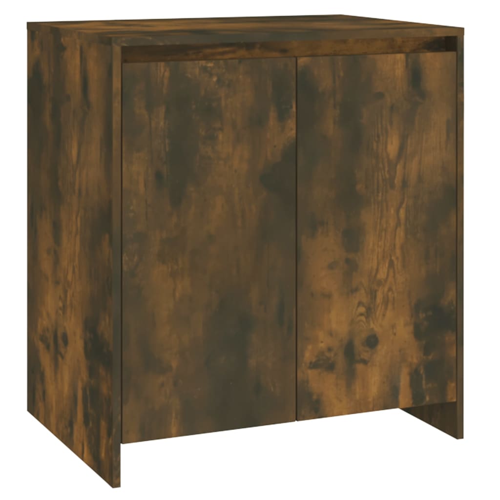 vidaXL 3-tlg. Sideboard Räuchereiche Holzwerkstoff