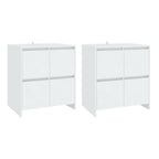 vidaXL Sideboards 2 Stk. Weiß 70x41x75 cm Holzwerkstoff