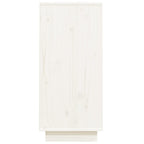 vidaXL Beistellschrank Weiß 60x34x75 cm Massivholz Kiefer
