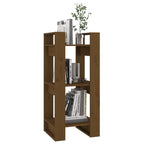 vidaXL Bücherregal/Raumteiler Honigbraun 41x35x91 cm Massivholz