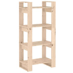 vidaXL Bücherregal/Raumteiler 60x35x125 cm Massivholz