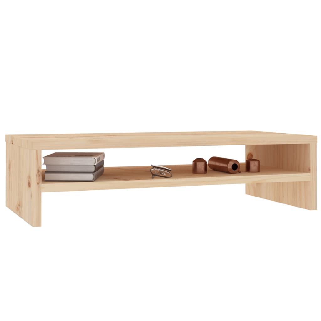 vidaXL Monitorständer 50x24x13 cm Massivholz Kiefer