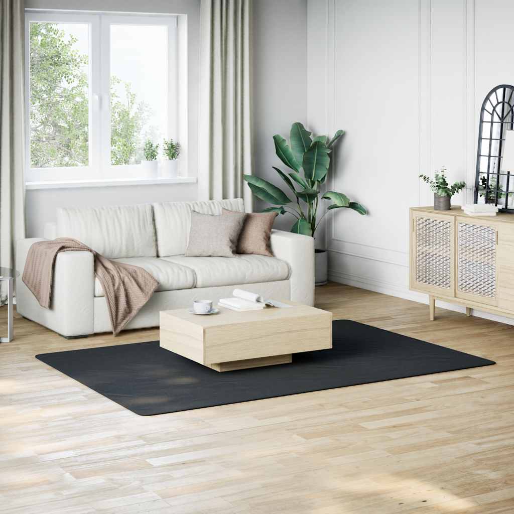vidaXL Teppich Waschbar Flauschig Kurzflor 160x230 Rutschfest Schwarz