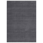 vidaXL Teppich Waschbar Flauschig Kurzflor 160x230 Rutschfest Anthrazi
