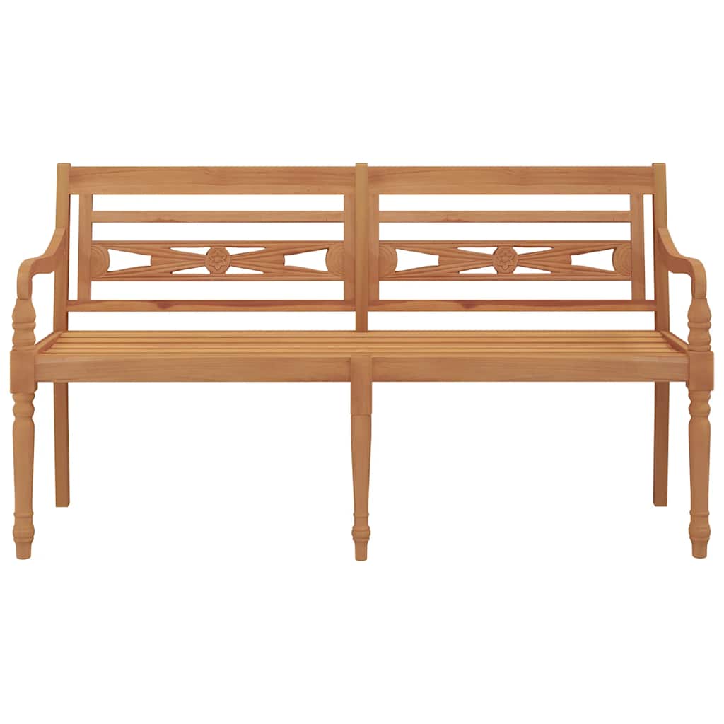 vidaXL Batavia-Sitzbank 150 cm Massivholz Teak