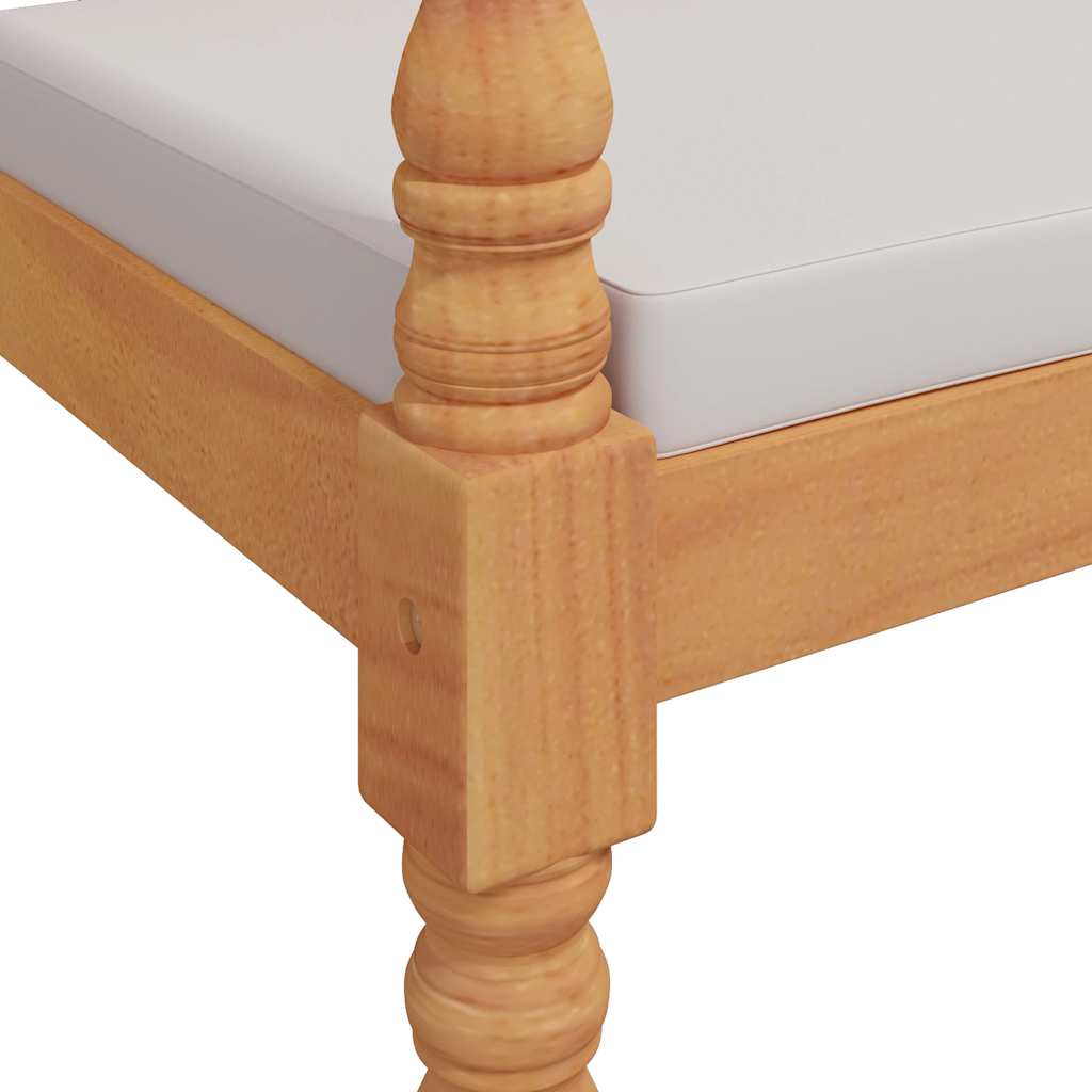 vidaXL Batavia-Bank mit Kissen 150 cm Massivholz Teak