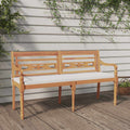 vidaXL Batavia-Bank mit Kissen 150 cm Massivholz Teak