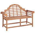 vidaXL Gartenbank 127x58,5x92,5 cm Massivholz Teak