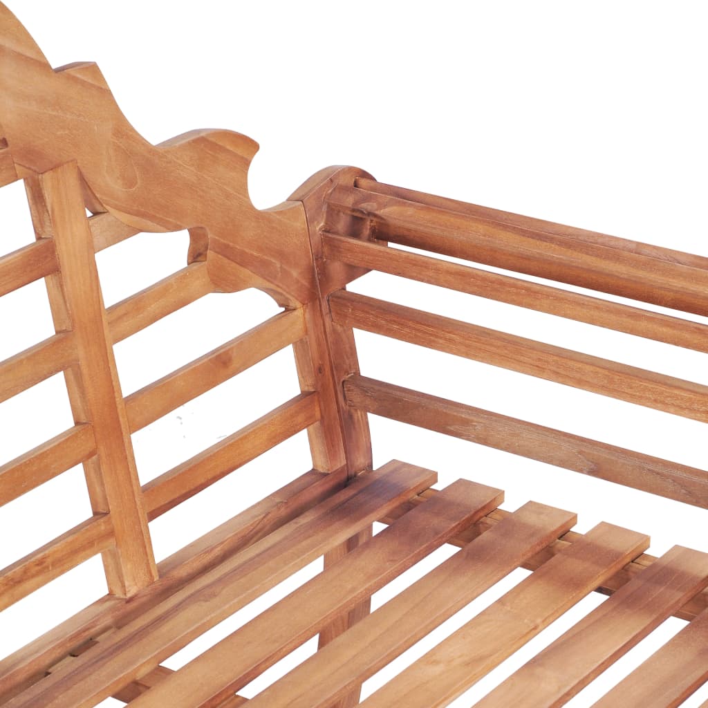 vidaXL Gartenbank 127x58,5x92,5 cm Massivholz Teak