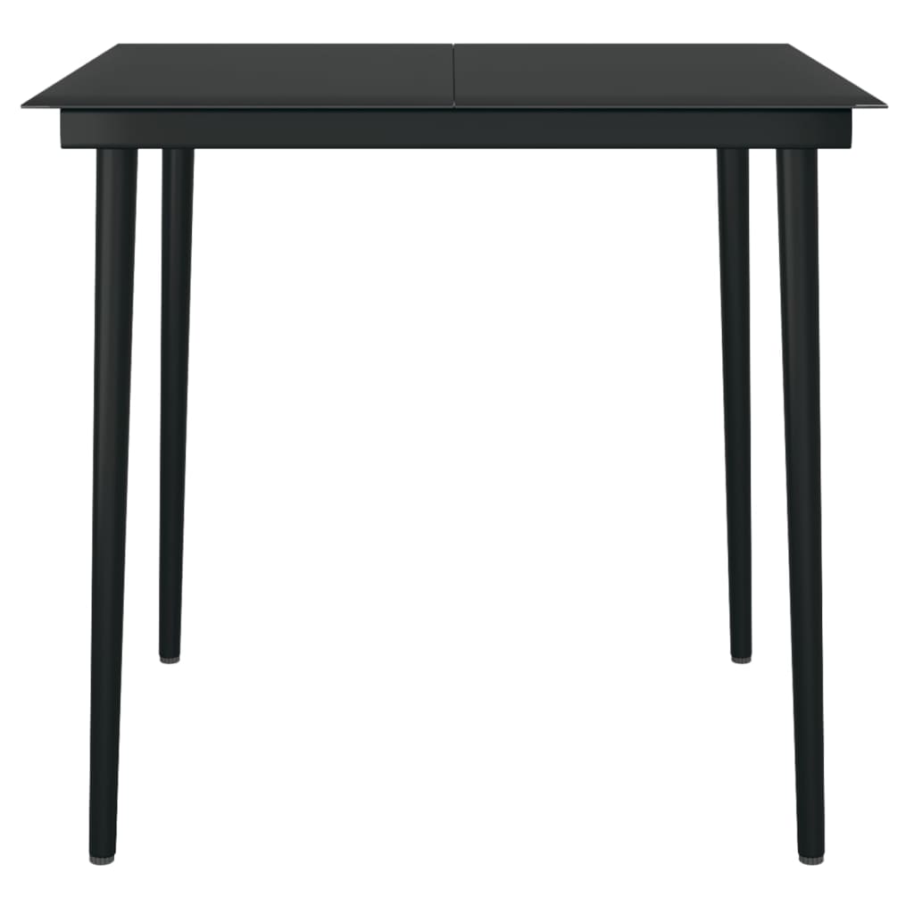 vidaXL 5-tlg. Garten-Essgruppe mit Kissen Poly Rattan und Glas