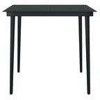vidaXL 5-tlg. Garten-Essgruppe mit Kissen Poly Rattan und Glas