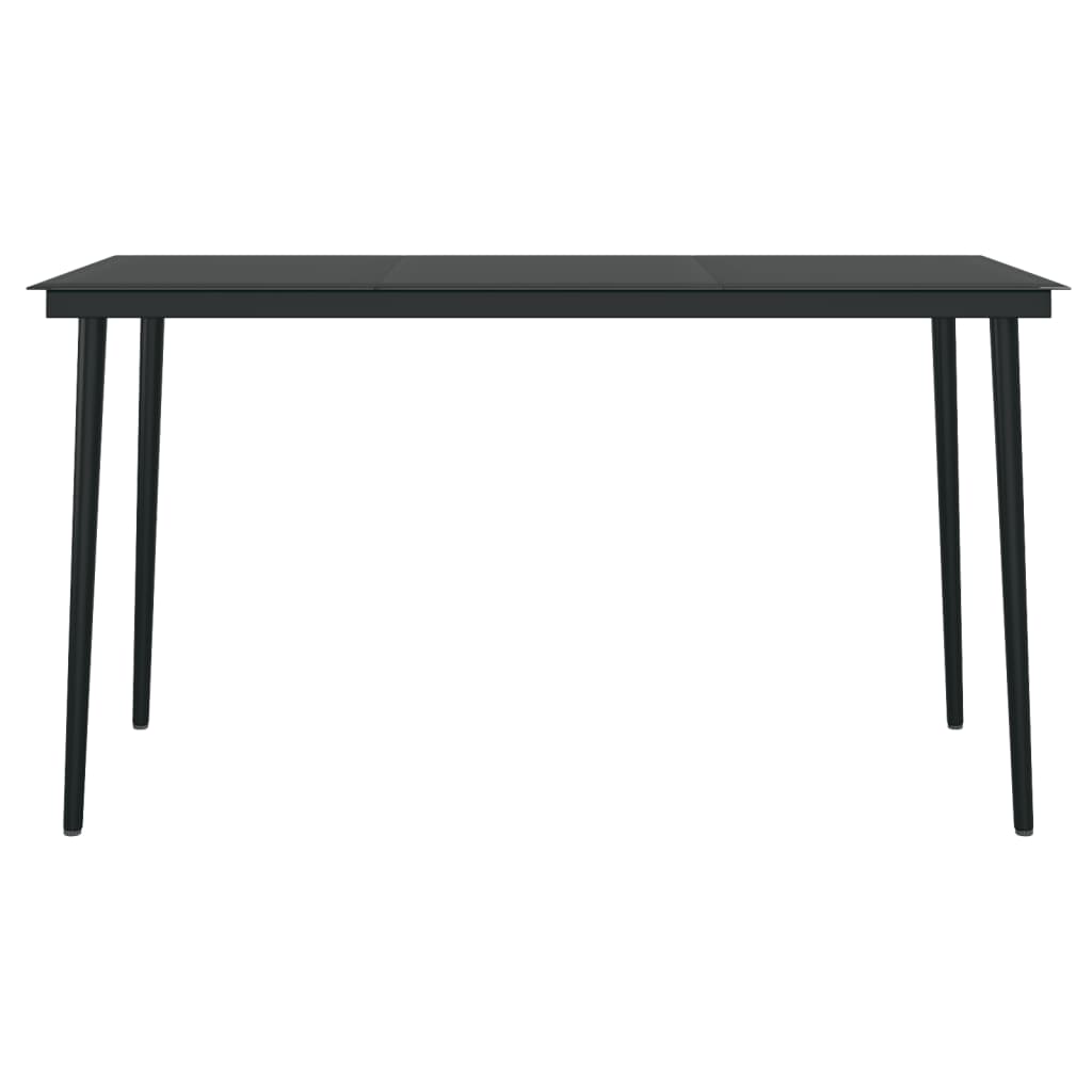vidaXL 7-tlg. Garten-Essgruppe mit Kissen Poly Rattan und Glas