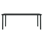 vidaXL 9-tlg. Garten-Essgruppe mit Kissen Poly Rattan und Glas