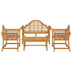vidaXL 4-tlg. Garten-Lounge-Set Massivholz Teak