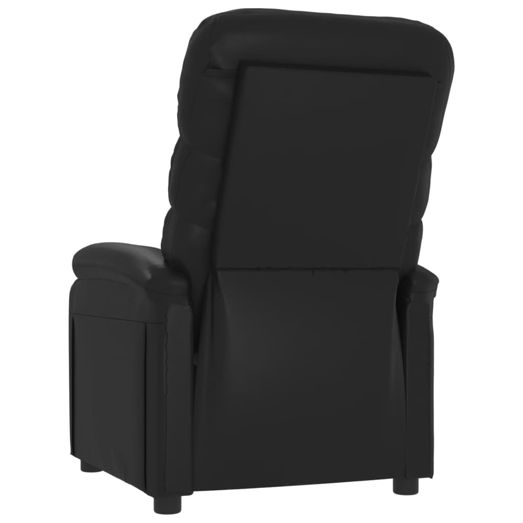 vidaXL Relaxsessel Schwarz Kunstleder
