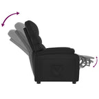 vidaXL Relaxsessel Schwarz Kunstleder