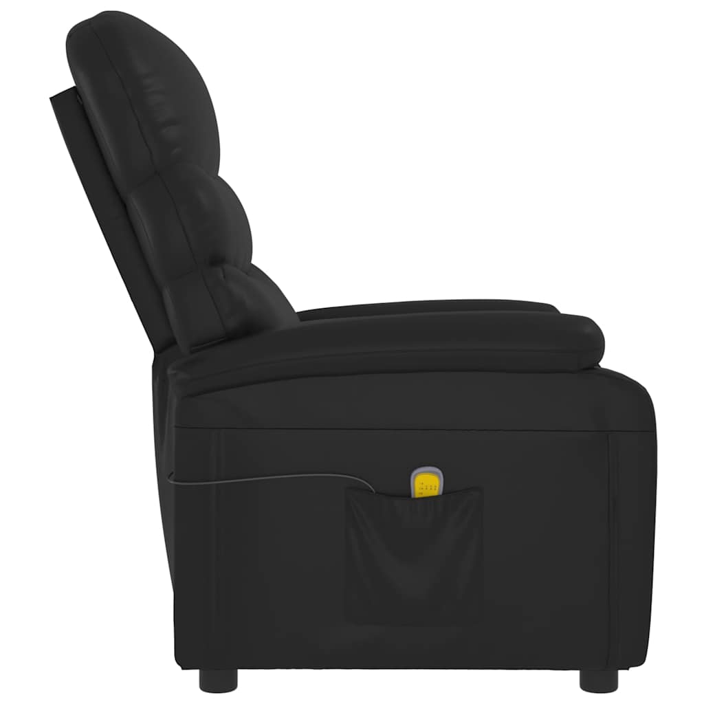 vidaXL Massagesessel Schwarz Kunstleder