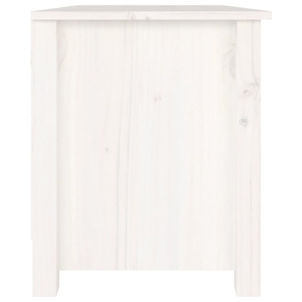 vidaXL Schuhbank Weiß 70x38x45,5 cm Massivholz Kiefer