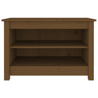 vidaXL Schuhbank Honigbraun 70x38x45,5 cm Massivholz Kiefer