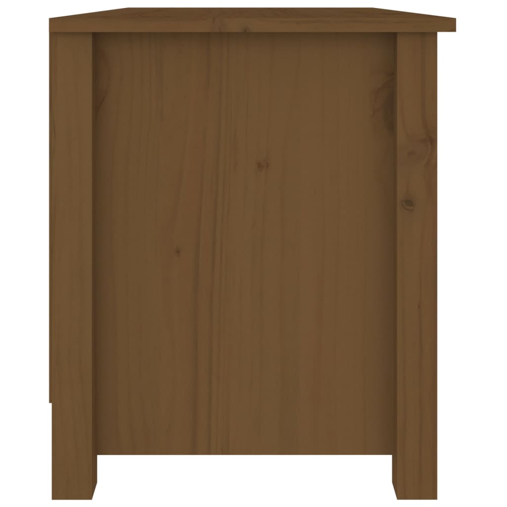 vidaXL Schuhbank Honigbraun 70x38x45,5 cm Massivholz Kiefer
