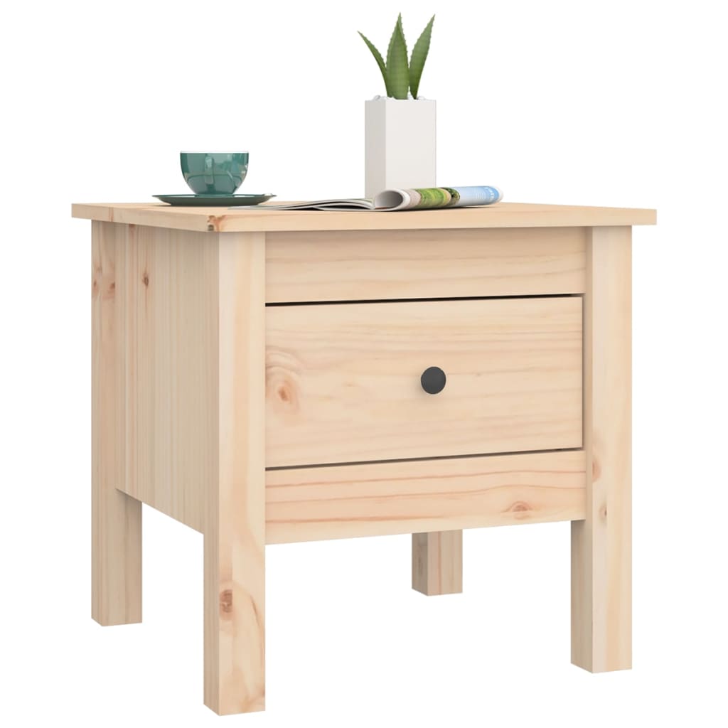 vidaXL Beistelltische 2 Stk. 40x40x39 cm Massivholz Kiefer