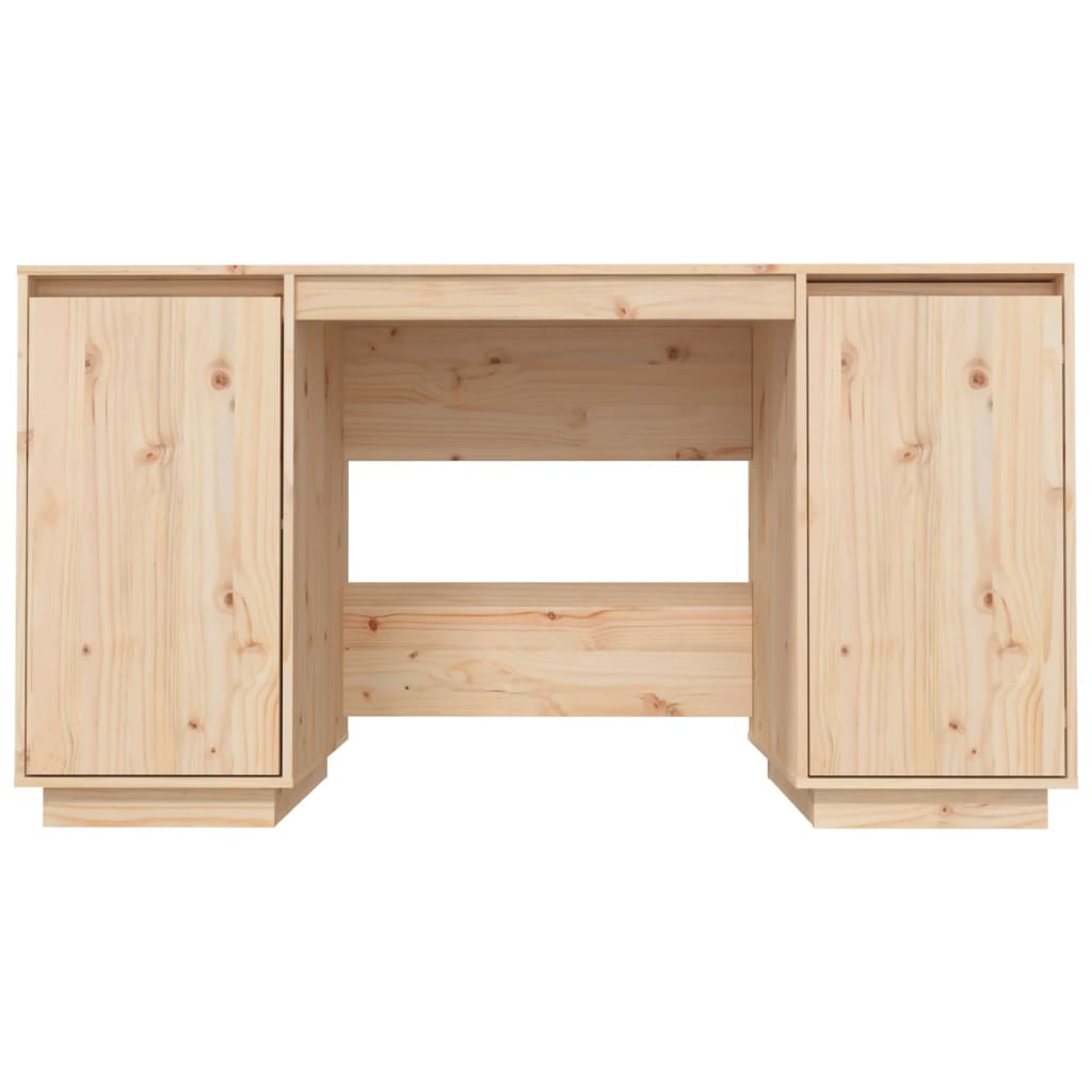 vidaXL Schreibtisch 140x50x75 cm Massivholz Kiefer