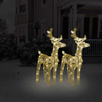 vidaXL LED-Rentiere 2 Stk. Warmweiß 80 LEDs Acryl
