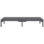 vidaXL 13-tlg. Garten-Lounge-Set mit Kissen Poly Rattan Dunkelgrau