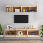 vidaXL 5-teiliges TV-Schrank-Set Massivholz Kiefer