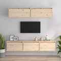 vidaXL 5-teiliges TV-Schrank-Set Massivholz Kiefer