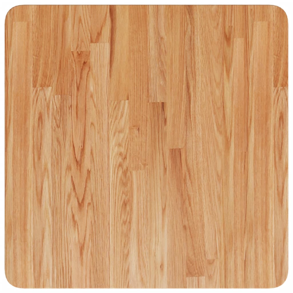 vidaXL Tischplatte Quadratisch Hellbraun 40x40x1,5cm Behandelte Eiche