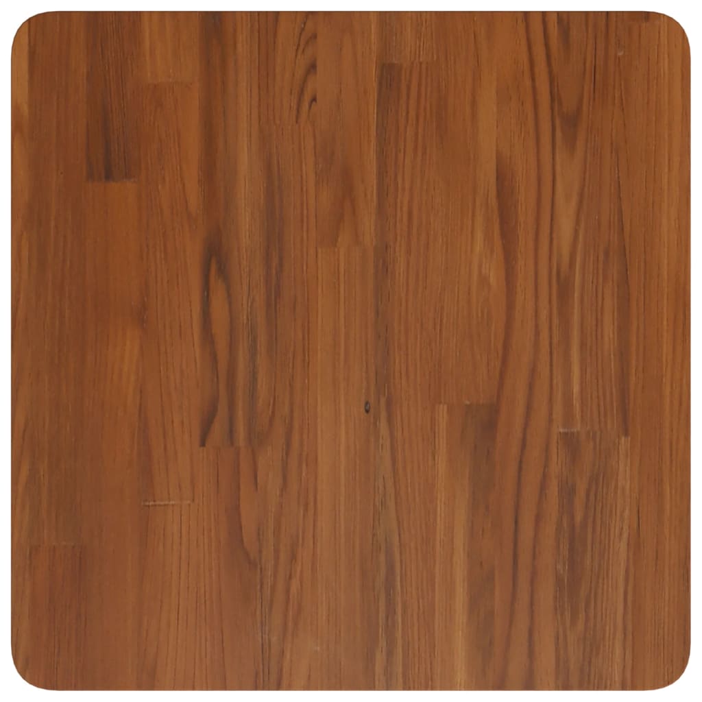 vidaXL Tischplatte Quadratisch Dunkelbraun 40x40x1,5cm Eiche Behandelt