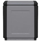 vidaXL Garten-Aufbewahrungsbox 54x53x57 cm 130 L Dunkelgrau Schwarz