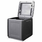 vidaXL Garten-Aufbewahrungsbox 54x53x57 cm 130 L Dunkelgrau Schwarz