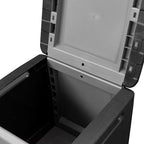 vidaXL Garten-Aufbewahrungsbox 54x53x57 cm 130 L Dunkelgrau Schwarz