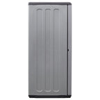 vidaXL Garten-Aufbewahrungsschrank Grau Schwarz 68x37x84 cm PP