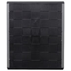 vidaXL Garten-Aufbewahrungsschrank Grau Schwarz 68x37x84 cm PP