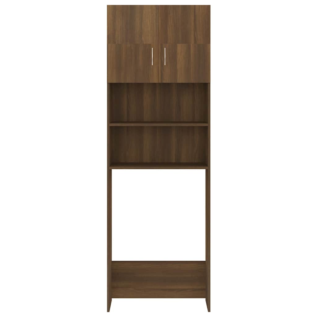 vidaXL Waschmaschinenschrank Braun Eichen-Optik 64x25,5x190 cm