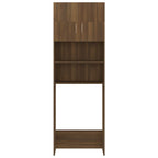 vidaXL Waschmaschinenschrank Braun Eichen-Optik 64x25,5x190 cm