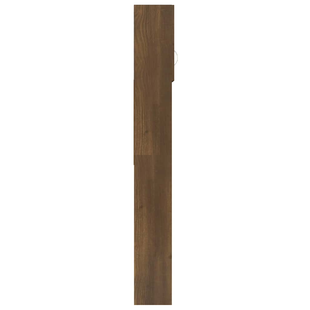 vidaXL Waschmaschinenschrank Braun Eichen-Optik 64x25,5x190 cm