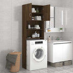 vidaXL Waschmaschinenschrank Braun Eichen-Optik 64x25,5x190 cm