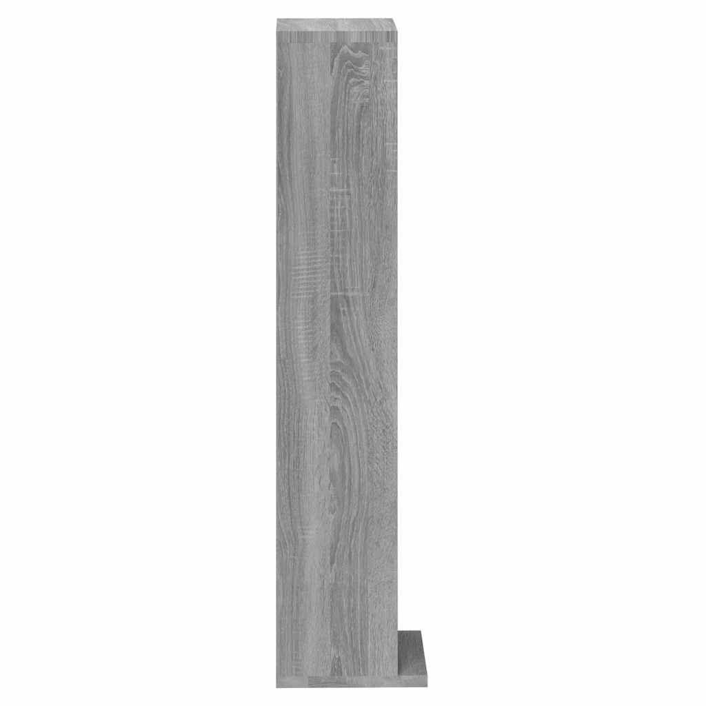 vidaXL CD-Regal Grau Sonoma 21x20x88 cm Holzwerkstoff