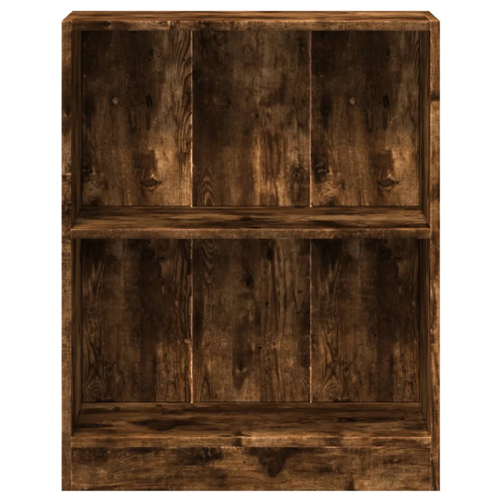vidaXL Bücherregal Räuchereiche 60x24x76 cm Holzwerkstoff