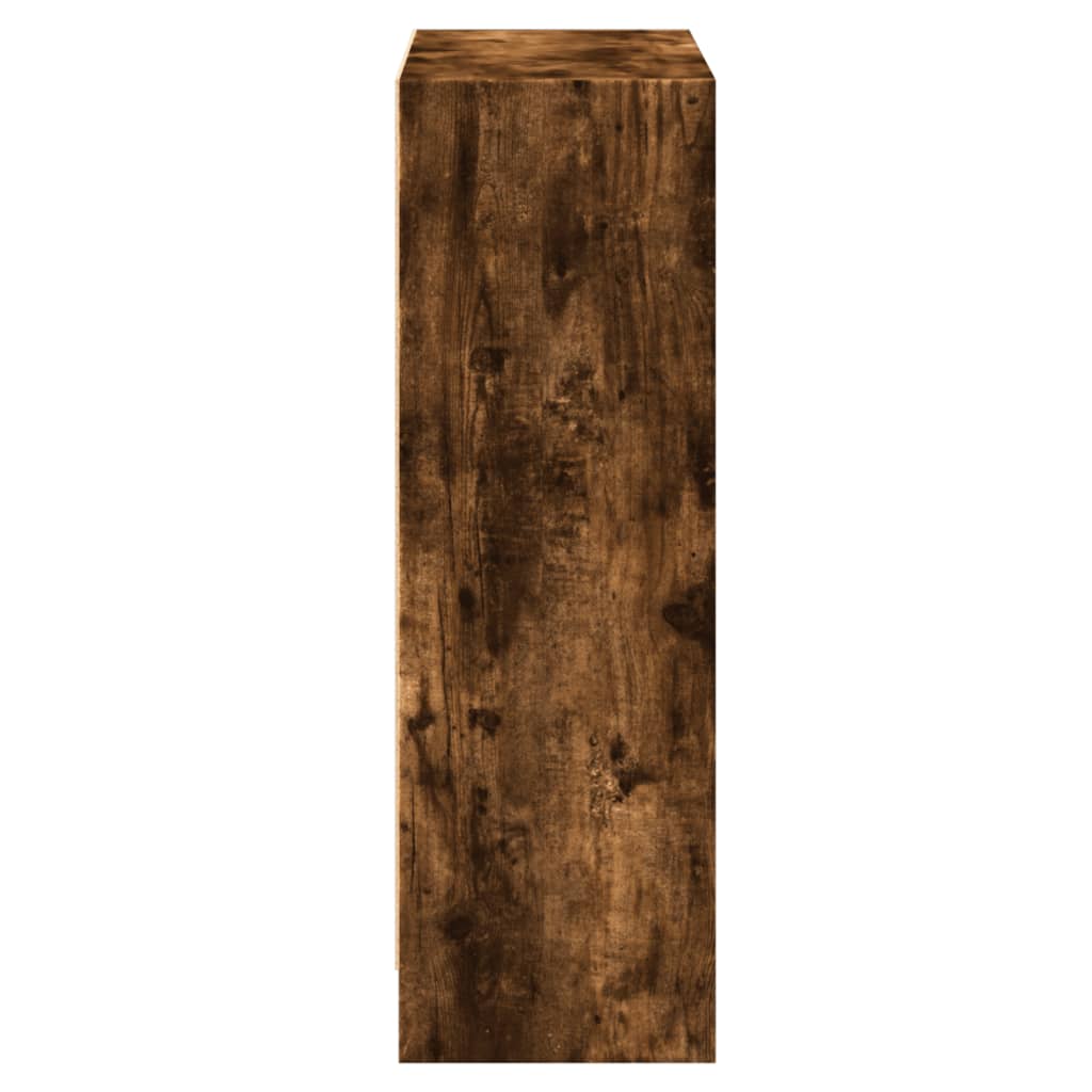 vidaXL Bücherregal Räuchereiche 60x24x76 cm Holzwerkstoff