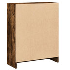 vidaXL Bücherregal Räuchereiche 60x24x76 cm Holzwerkstoff