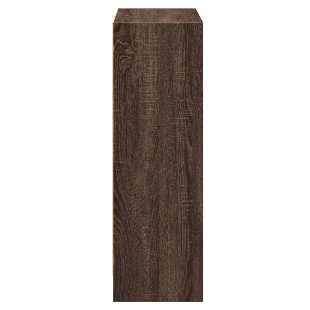 vidaXL Bücherregal Braun Eichen-Optik 60x24x76 cm Holzwerkstoff