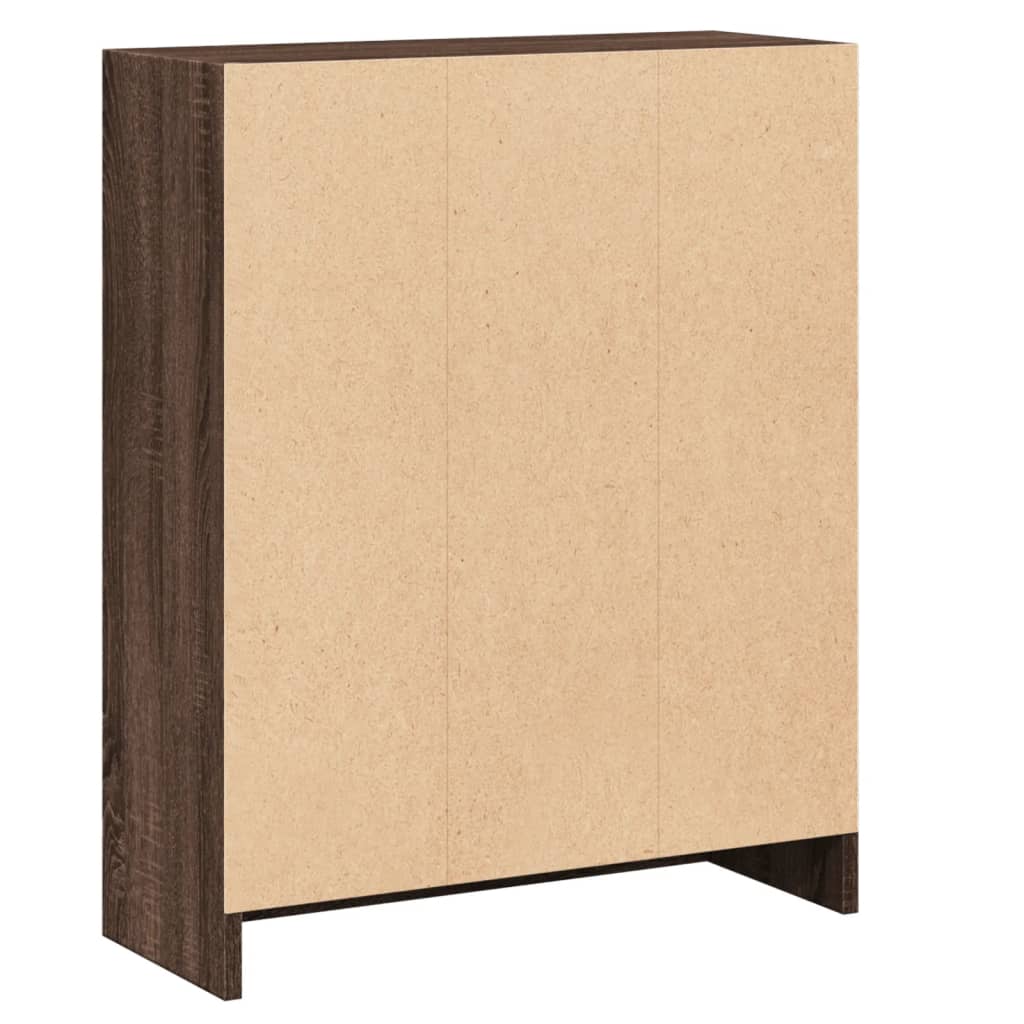 vidaXL Bücherregal Braun Eichen-Optik 60x24x76 cm Holzwerkstoff