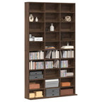 vidaXL CD-Regal Braun Eichen-Optik 102x23x177,5 cm Holzwerkstoff