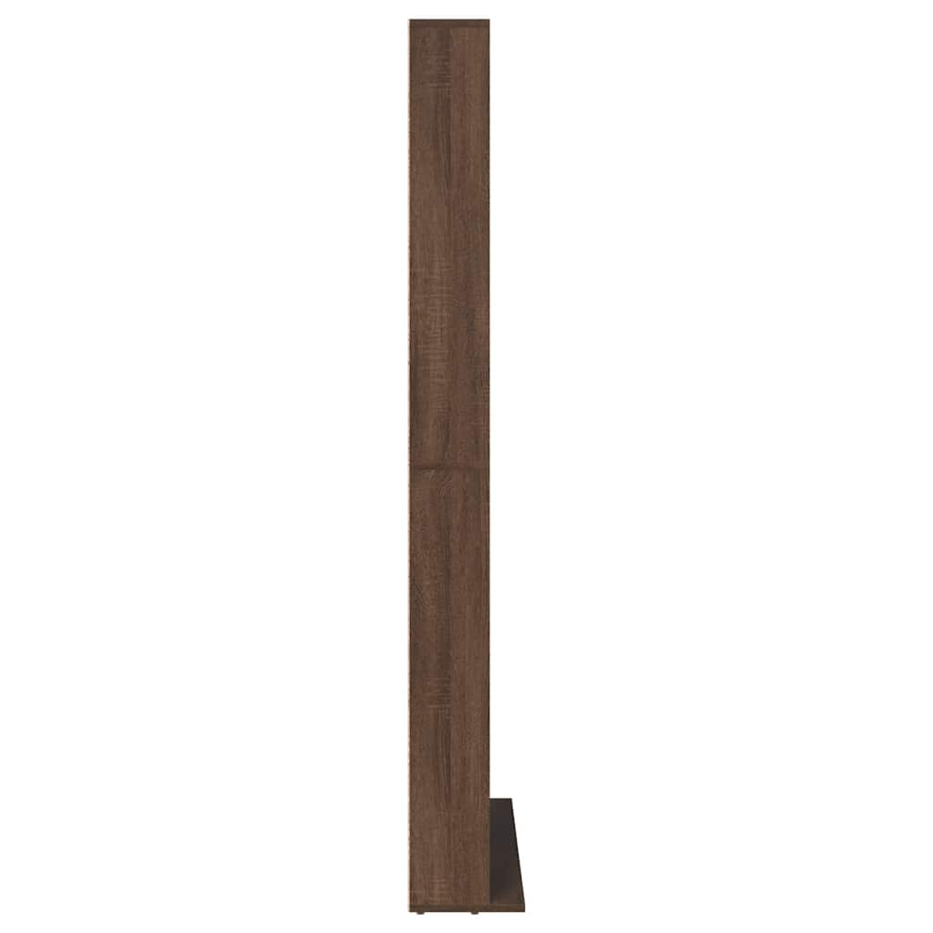 vidaXL CD-Regal Braun Eichen-Optik 102x23x177,5 cm Holzwerkstoff
